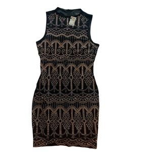 Akira gold studded dress